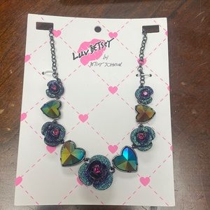 Betsey Johnson Women's Rose Necklace